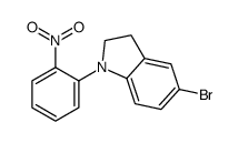 5-bromo-1-(2-nitrophenyl)-2,3-dihydroindole结构式