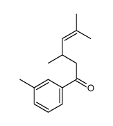 3,5-dimethyl-1-(3-methylphenyl)hex-4-en-1-one结构式