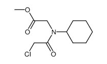 N-Cyclohexyl-N-chloracetyl-glycin-methylester Structure