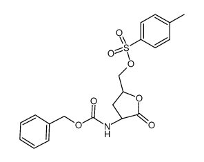 α-L(S)-γ-DL-α-Benzyloxycarbonylamino-δ-(toluol-p-sulfonyloxy)-γ-valerolacton Structure