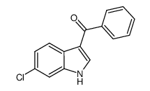 (6-chloro-1H-indol-3-yl)(phenyl)methanone结构式