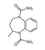 2-methyl-3,4-dihydro-2H-benzo[b][1,4]diazepine-1,5-dicarboxylic acid diamide结构式