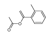 1-(2-methylphenyl)ethenyl acetate Structure