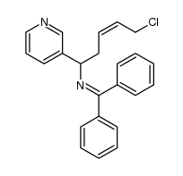 (Z)-5-chloro-N-(diphenylmethylene)-1-(pyridin-3-yl)pent-3-en-1-amine Structure