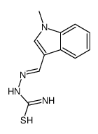 [(1-methylindol-3-yl)methylideneamino]thiourea结构式