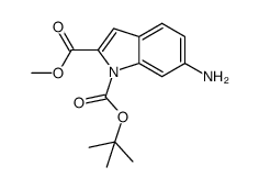 METHYL 1-BOC-6-AMINO-INDOLE-2-CARBOXYLATE structure