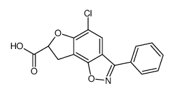 5-chloro-3-phenyl-7,8-dihydrofuro[2,3-g][1,2]benzoxazole-7-carboxylic acid Structure