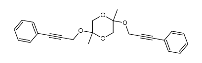 2,5-dimethyl-2,5-bis(3-phenyl-2-propynyloxy)-1,4-dioxane结构式