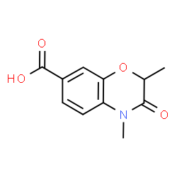 2,4-Dimethyl-3-oxo-3,4-dihydro-2H-1,4-benzoxazine-7-carboxylic acid structure