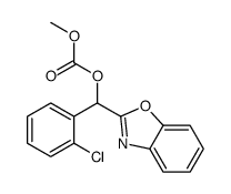 [1,3-benzoxazol-2-yl-(2-chlorophenyl)methyl] methyl carbonate Structure