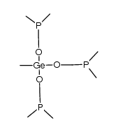 (((methylgermanetriyl)tris(oxy))tris(methylene))tris(dimethylphosphine) Structure