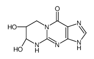 (6S,7R)-6,7-dihydroxy-4,6,7,8-tetrahydro-1H-pyrimido[1,2-a]purin-10-one结构式