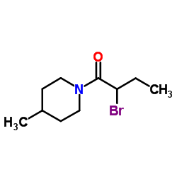 2-Bromo-1-(4-methyl-1-piperidinyl)-1-butanone Structure