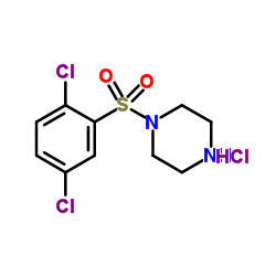 1-[(2,5-DICHLOROPHENYL)SULFONYL]PIPERAZINE HYDROCHLORIDE结构式