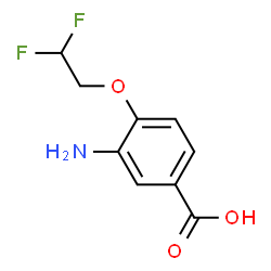 3-Amino-4-(2,2-difluoroethoxy)benzoic acid structure