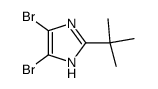 4,5-dibromo-2-tert-butyl-1H-imidazole结构式