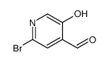 2-bromo-5-hydroxypyridine-4-carbaldehyde structure