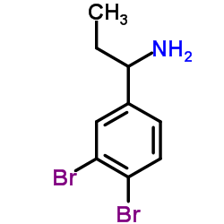 1-(3,4-Dibromophenyl)-1-propanamine结构式