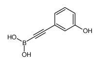 2-(3-hydroxyphenyl)ethynylboronic acid结构式