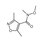 3,5-Dimethyl-isoxazole-4-carboxylic acid Methoxy-Methyl-amide structure