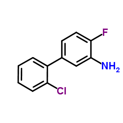 [1,1'-Biphenyl]-3-amine, 2'-chloro-4-fluoro-结构式