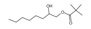 2-hydroxyoctyl pivalate Structure