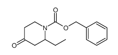 benzyl 2-ethyl-4-oxopiperidine-1-carboxylate structure