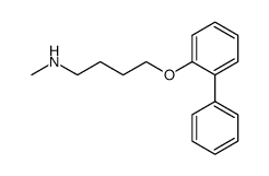 N-methyl-N.(4-(2-biphenylyloxy)butyl)amine结构式