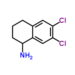 6,7-Dichloro-1,2,3,4-tetrahydro-1-naphthalenamine Structure