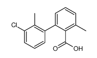 2-(3-chloro-2-methylphenyl)-6-methylbenzoic acid结构式