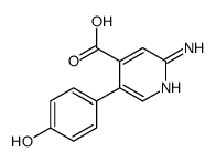 2-amino-5-(4-hydroxyphenyl)pyridine-4-carboxylic acid Structure