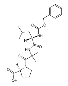 Z-Leu-Aib-Pro-OH Structure