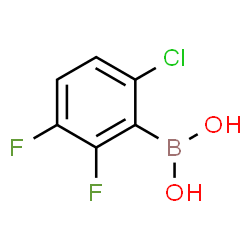 2,3-Difluoro-6-chlorophenylboronic acid结构式