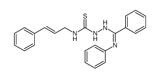 2-(phenyl(phenylimino)methyl)-N-(3-phenylallyl)hydrazine-1-carbothioamide结构式