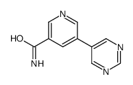 5-pyrimidin-5-ylpyridine-3-carboxamide结构式