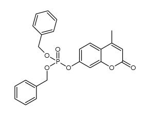 dibenzyl 4-methyl-2-oxo-2H-chromen-7-yl phosphate structure