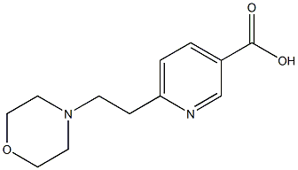 6-(2-Morpholinoethyl)nicotinic acid Structure