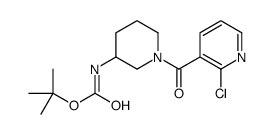 [1-(2-Chloro-pyridine-3-carbonyl)-piperidin-3-yl]-carbamic acid tert-butyl ester Structure