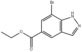 Ethyl 7-bromo-1H-indazole-5-carboxylate Structure