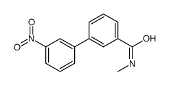 N-甲基-3-硝基-[1,1-联苯]-3-羧酰胺结构式