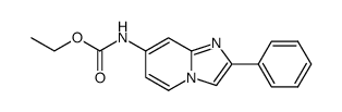 ethyl (2-phenylimidazo[1,2-a]pyridin-7-yl)carbamate结构式