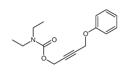 4-phenoxybut-2-ynyl N,N-diethylcarbamate结构式