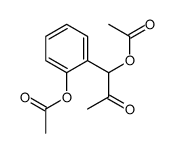 [2-(1-acetyloxy-2-oxopropyl)phenyl] acetate结构式