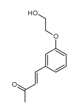 (E)-4-(3-(2-hydroxyethoxy)phenyl)but-3-en-2-one结构式