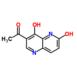 1-(4,6-Dihydroxy-1,5-naphthyridin-3-yl)ethanone结构式