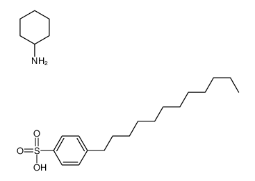 p-dodecylbenzenesulphonic acid, compound with cyclohexylamine (1:1) Structure