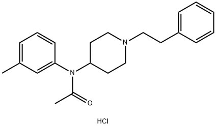 meta-methyl Acetyl fentanyl hydrochloride structure