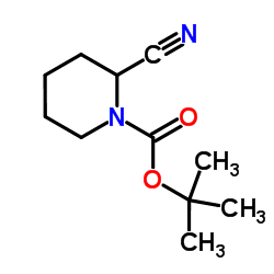 1-Boc-2-氰基哌啶结构式