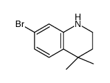 Quinoline, 7-bromo-1,2,3,4-tetrahydro-4,4-dimethyl- structure