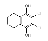 1,4-Naphthalenediol,2,3-dichloro-5,6,7,8-tetrahydro-结构式